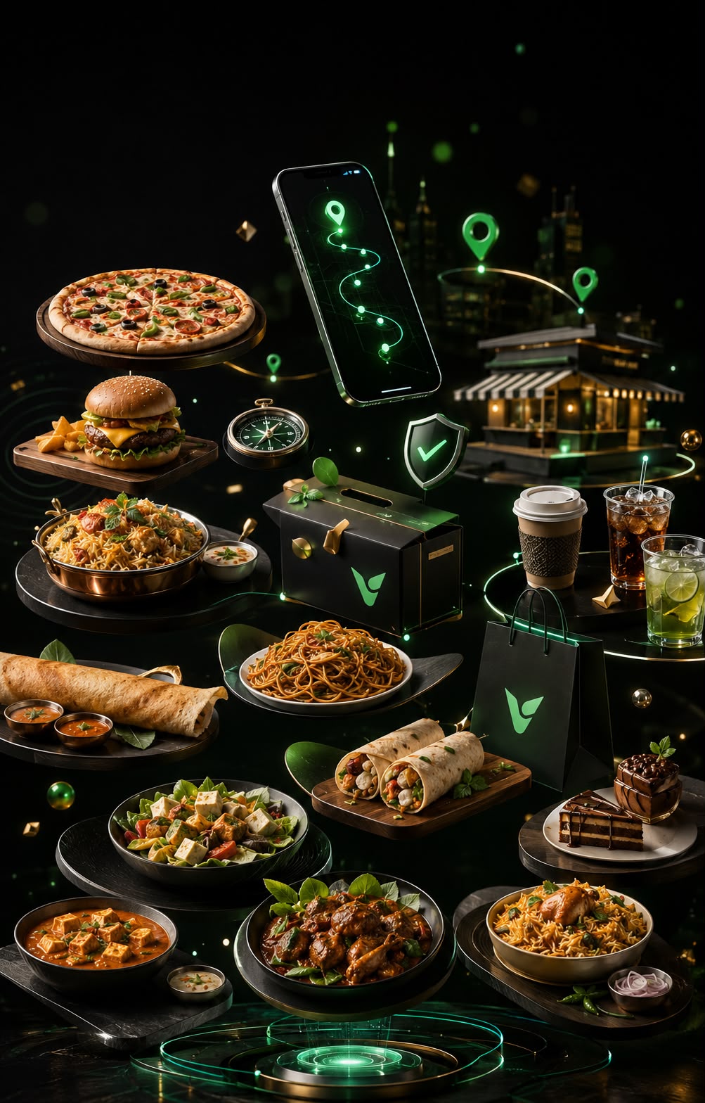 Vezito food delivery network with diverse cuisine